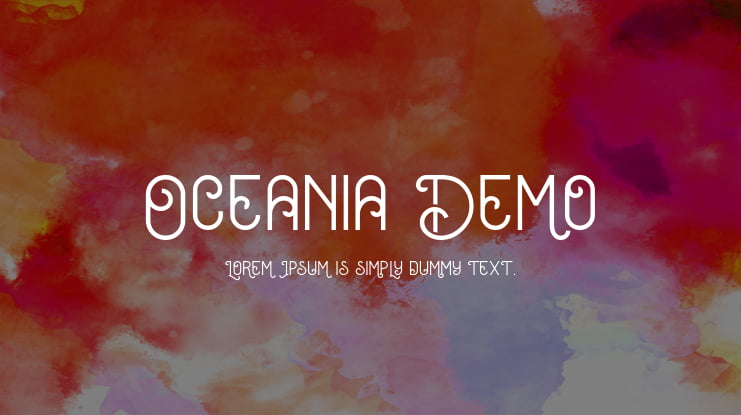 Oceania Demo Font