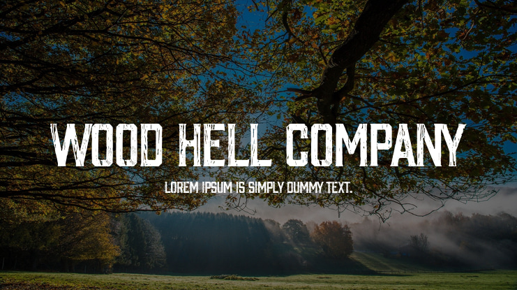 Wood Hell Company Font