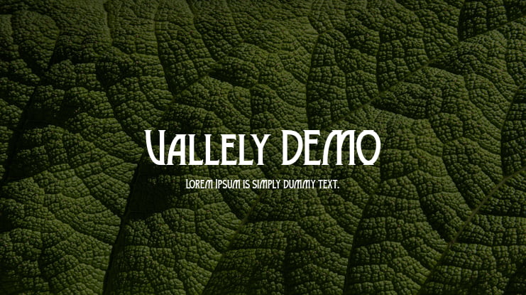 Vallely DEMO Font