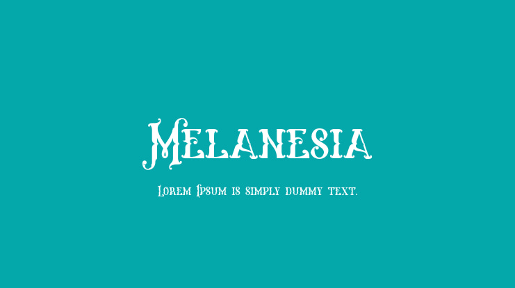 Melanesia Font