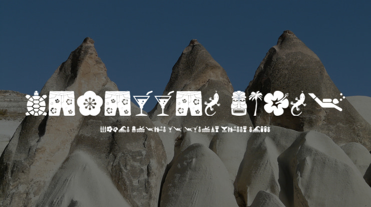 Hawaiian Icons Font