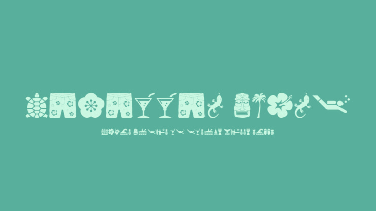 Hawaiian Icons Font