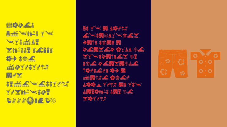 Hawaiian Icons Font