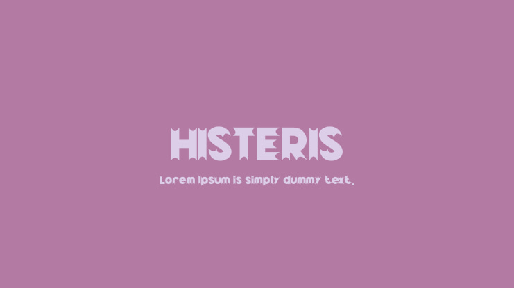 HISTERIS Font