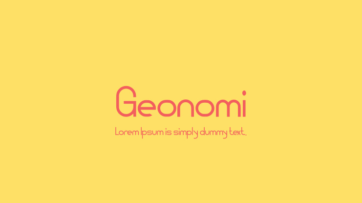 Geonomi Font