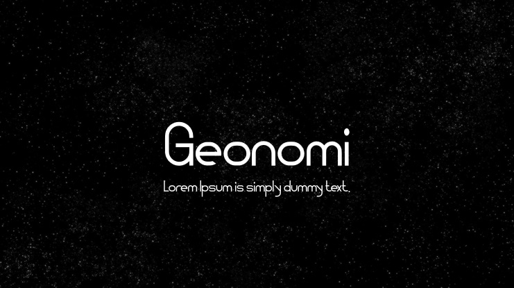 Geonomi Font