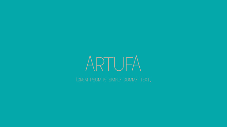 ArtufA Font