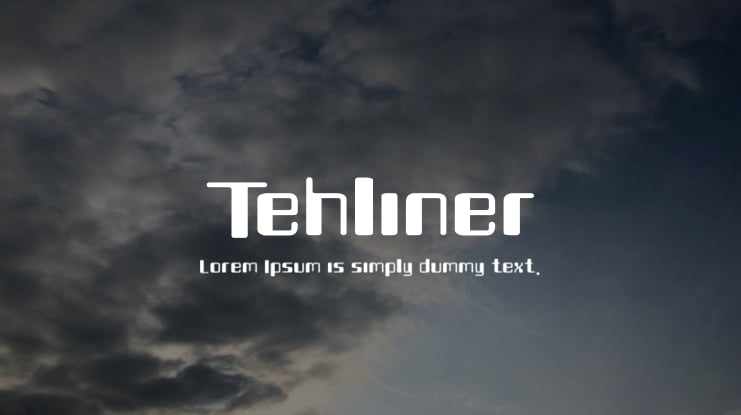 Tehliner Font