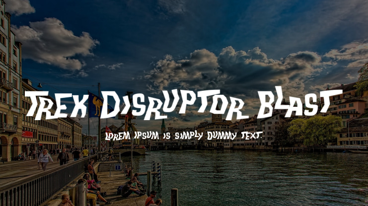 Trek Disruptor Blast Font