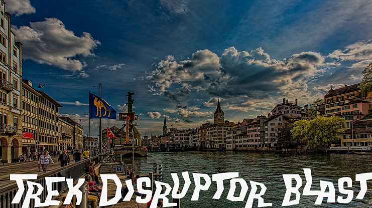 Trek Disruptor Blast Font