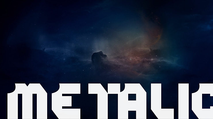 metalic Font