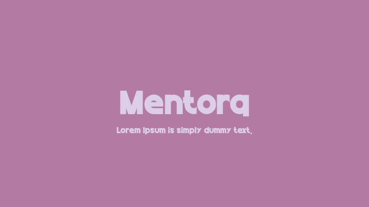 Mentora Font