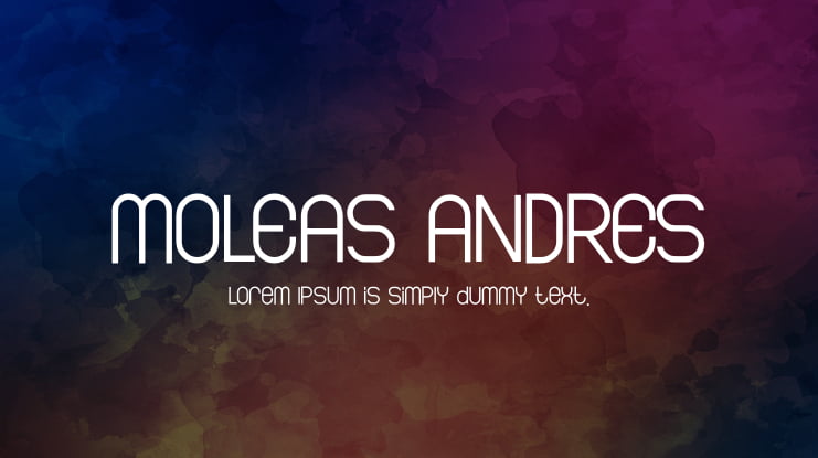 MOLEAS ANDRES Font