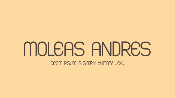 MOLEAS ANDRES Font