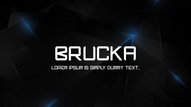 BRUCKA Font