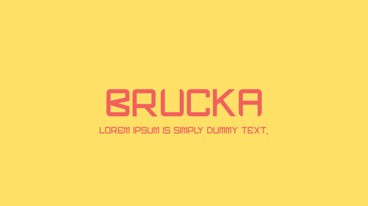 BRUCKA Font