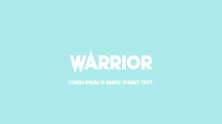 warrior Font