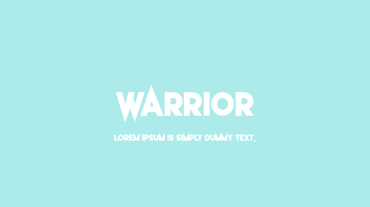 warrior Font
