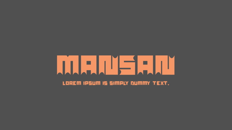 mansan Font
