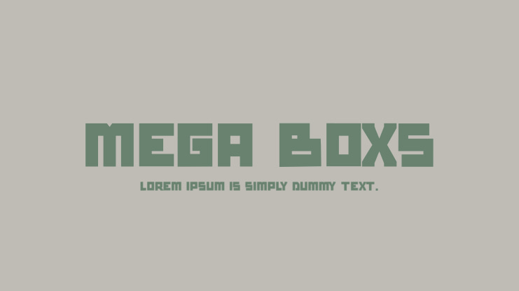 mega boxs Font