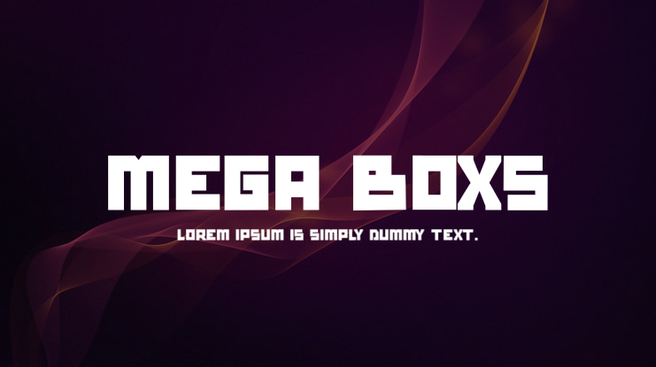 mega boxs Font