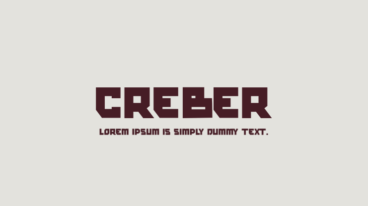 CREBER Font
