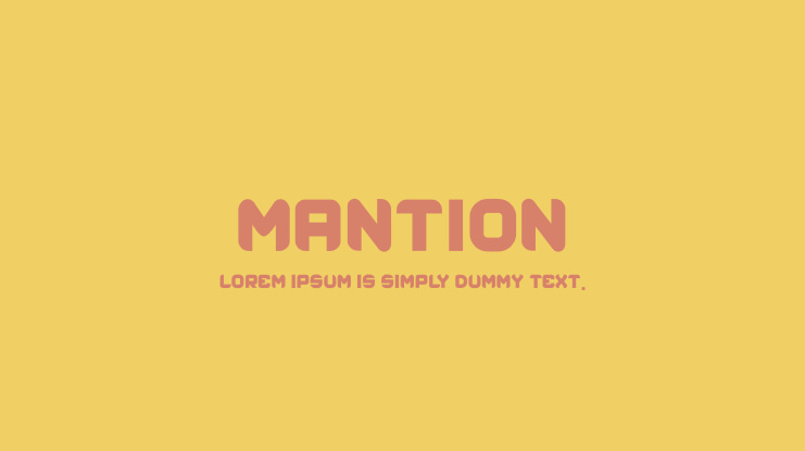 mantion Font