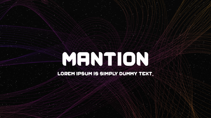 mantion Font