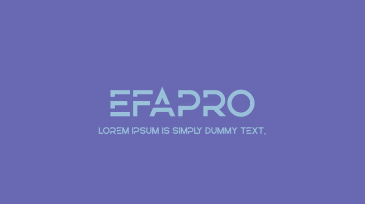 efapro Font