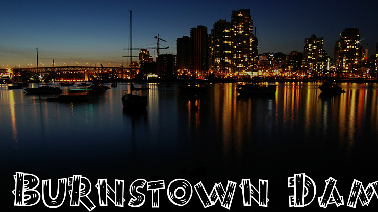 Burnstown Dam Font