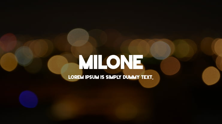 milone Font