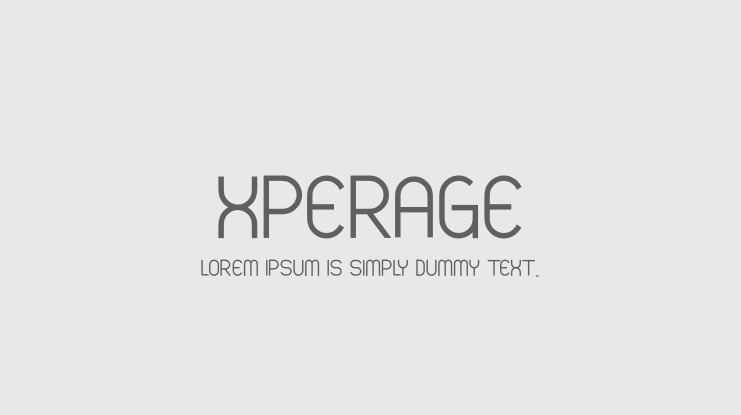 xperage Font