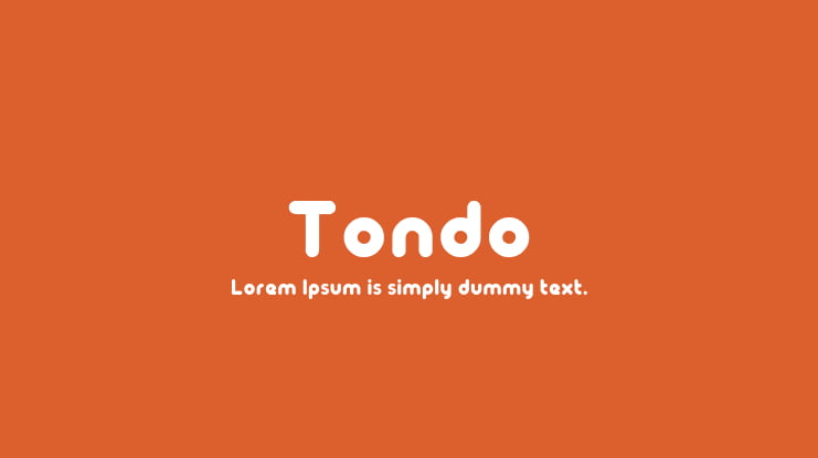 Tondo Font