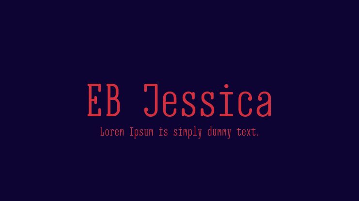 EB Jessica Font Family