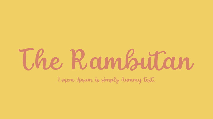 The Rambutan Font
