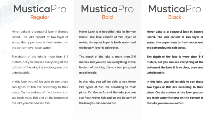 Mustica Pro Sans Serif Font