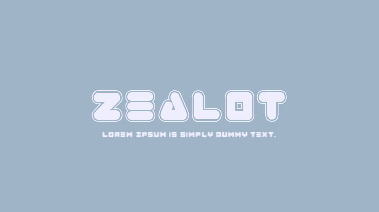 Zealot Font Family