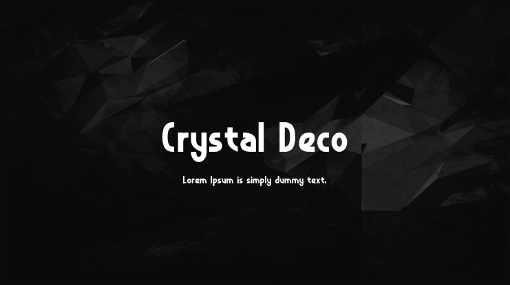 Crystal Deco Font Family