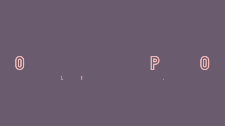 Outfield Pro Outline Font Family