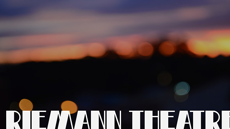 Riemann Theatre Font