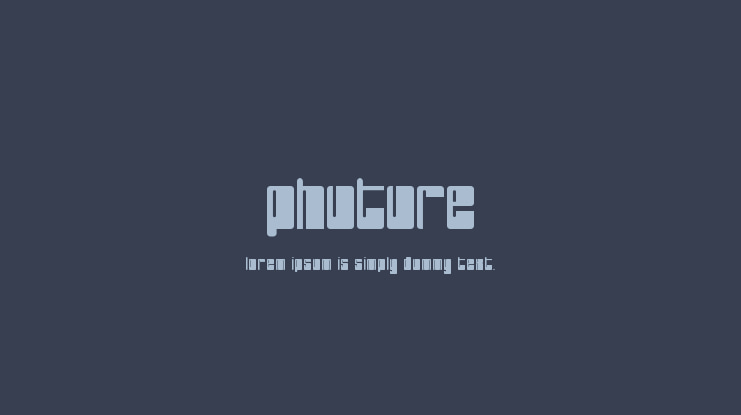 PHuture Font