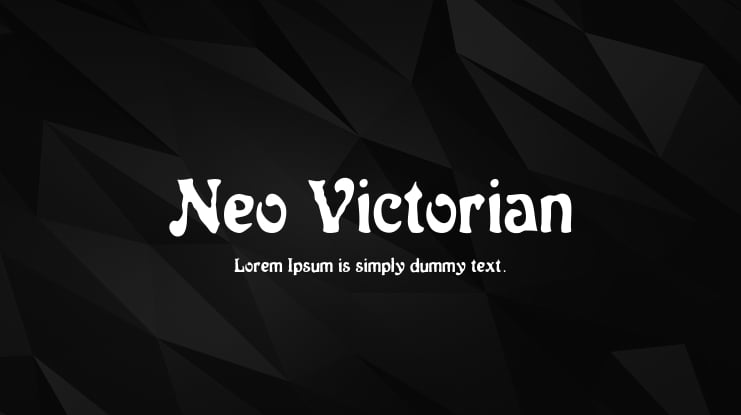 Neo Victorian Font