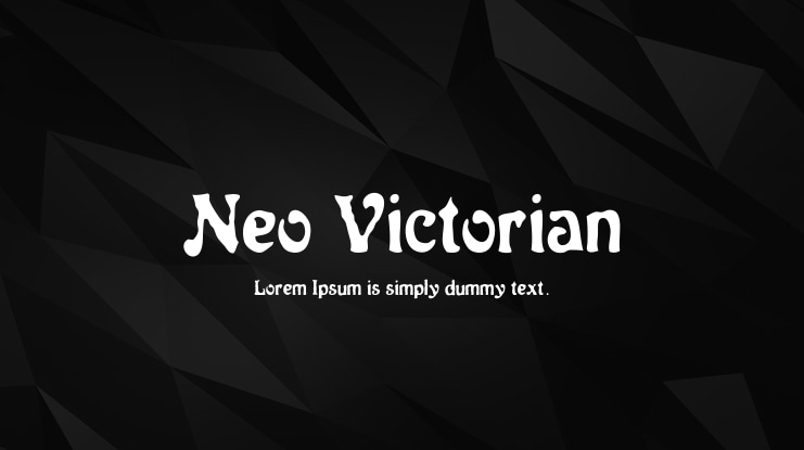 Neo Victorian Font