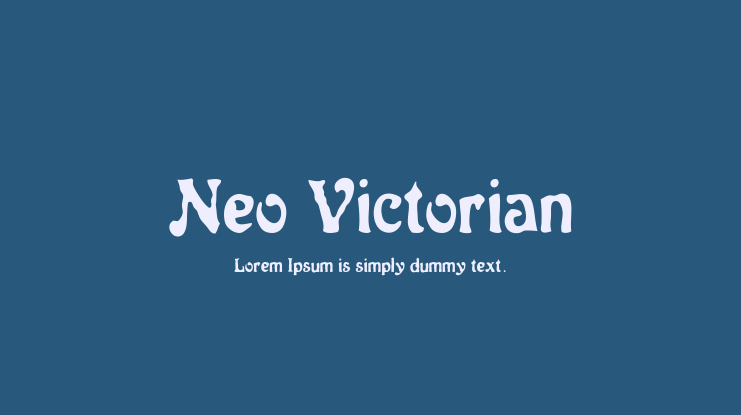 Neo Victorian Font