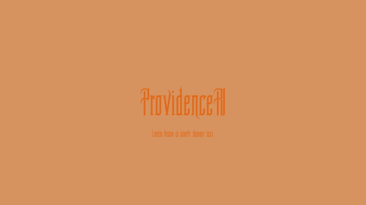 ProvidenceRI Font