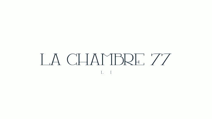 LA CHAMBRE 77 Font