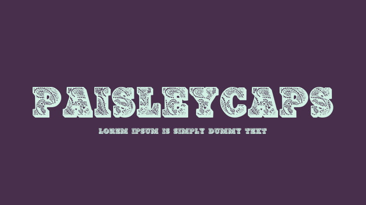 PaisleyCaps Font