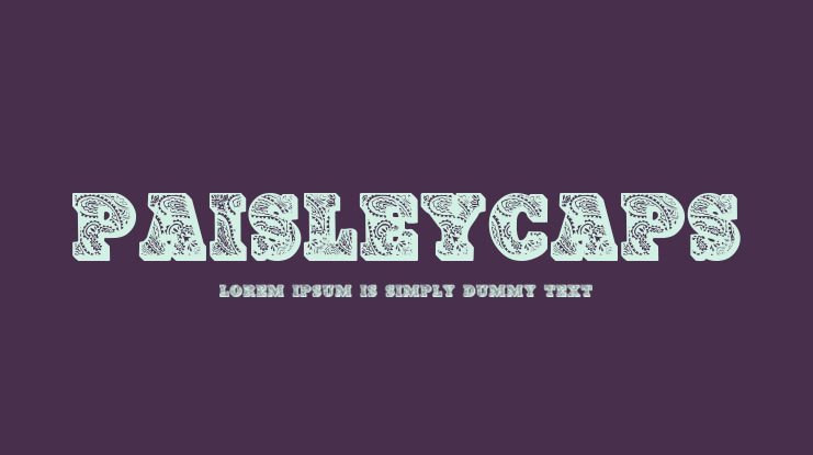 PaisleyCaps Font