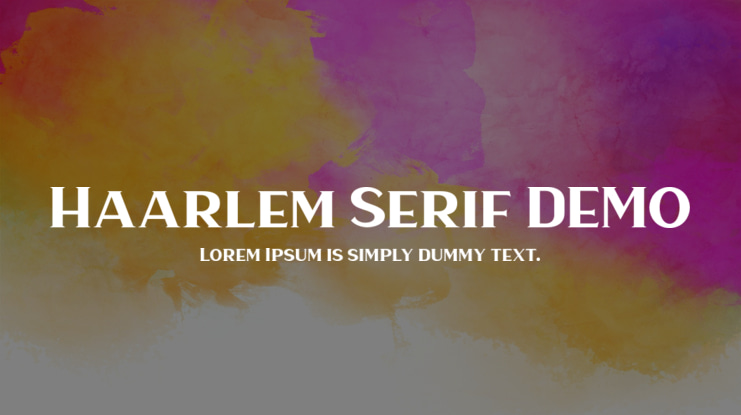 Haarlem Serif DEMO Font