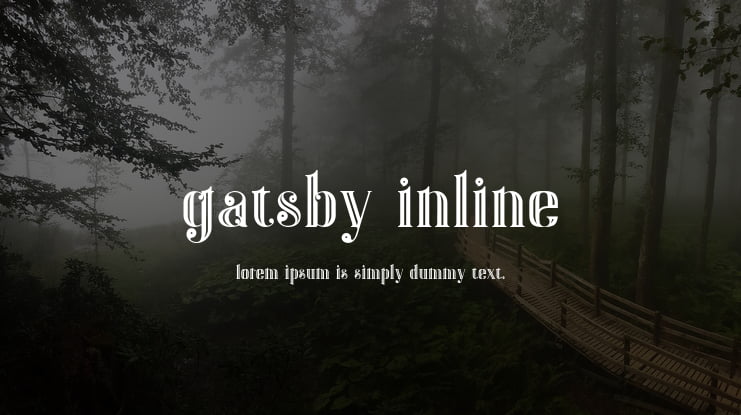Gatsby Inline Font